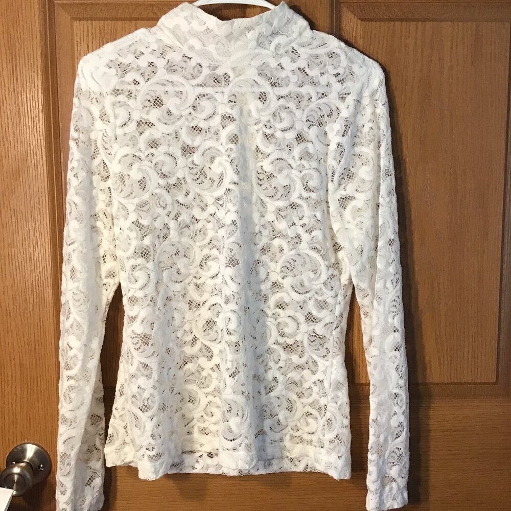 White House Black Market Lace Shirt